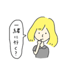 ポエティックガール（個別スタンプ：21）