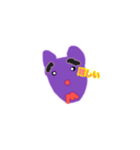 紫熊（個別スタンプ：7）