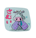 手書きのうしさん。（個別スタンプ：5）