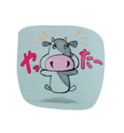 手書きのうしさん。（個別スタンプ：8）