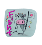 手書きのうしさん。（個別スタンプ：9）