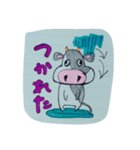手書きのうしさん。（個別スタンプ：10）