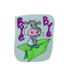 手書きのうしさん。（個別スタンプ：15）