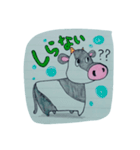 手書きのうしさん。（個別スタンプ：21）