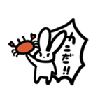 ウサギとカニちゃん（個別スタンプ：5）