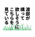 渡部さん名前ナレーション（個別スタンプ：6）