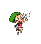 Green Girl as flower（個別スタンプ：4）