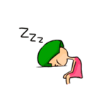 Green Girl as flower（個別スタンプ：7）