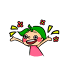 Green Girl as flower（個別スタンプ：11）