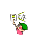 Green Girl as flower（個別スタンプ：12）
