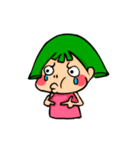 Green Girl as flower（個別スタンプ：13）
