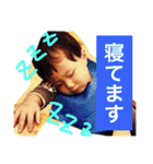 Jenny, Mojya and our son（個別スタンプ：18）