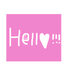 一言 返信 英語（個別スタンプ：5）