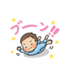 赤ちゃんのいるママ向け（男の子）（個別スタンプ：3）
