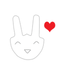 snooty bunny（個別スタンプ：2）