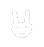 snooty bunny（個別スタンプ：6）