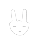 snooty bunny（個別スタンプ：7）