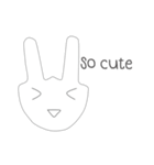 snooty bunny（個別スタンプ：8）