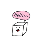 Square Kiss Monster ＆ Chestnut Head（個別スタンプ：1）
