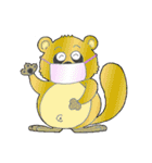 動物達の ちょっと変わった楽しいスタンプ（個別スタンプ：19）