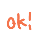簡単挨拶文字（個別スタンプ：6）