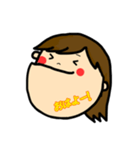 女の子スタンプ-ADU（個別スタンプ：1）