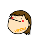 女の子スタンプ-ADU（個別スタンプ：3）