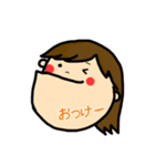 女の子スタンプ-ADU（個別スタンプ：5）