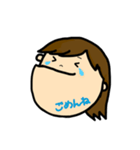 女の子スタンプ-ADU（個別スタンプ：9）