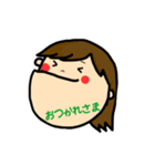 女の子スタンプ-ADU（個別スタンプ：16）
