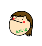 女の子スタンプ-ADU（個別スタンプ：19）