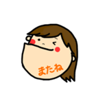 女の子スタンプ-ADU（個別スタンプ：23）
