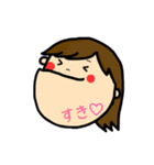 女の子スタンプ-ADU（個別スタンプ：24）