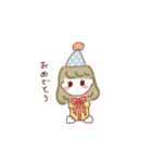 可愛い女の子のスタンプ！（個別スタンプ：5）