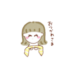 可愛い女の子のスタンプ！（個別スタンプ：6）