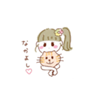 可愛い女の子のスタンプ！（個別スタンプ：21）