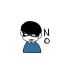 黒髪おとこのこ。（個別スタンプ：4）