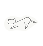 ^._.^   2次元のねこ（個別スタンプ：1）