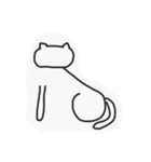 ^._.^   2次元のねこ（個別スタンプ：3）