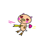 a cute  pig...series of simple.（個別スタンプ：27）