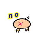 a cute  pig...series of simple.（個別スタンプ：31）