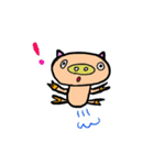 a cute  pig...series of simple.（個別スタンプ：33）