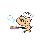 a cute  pig...series of simple.（個別スタンプ：35）