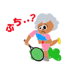 テニス大好きおばあちゃん（広島弁編）（個別スタンプ：12）