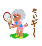 テニス大好きおばあちゃん（広島弁編）（個別スタンプ：29）