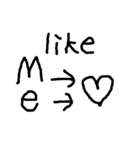 シンプル告白（個別スタンプ：1）