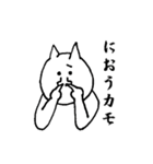なんか物足りない白い猫の日常（個別スタンプ：11）
