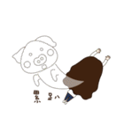 Fang with the daily life of pigs（個別スタンプ：14）