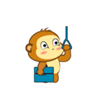 Always Having Fun Monkeys_animate_9（個別スタンプ：13）