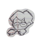 Nerd in class（個別スタンプ：3）